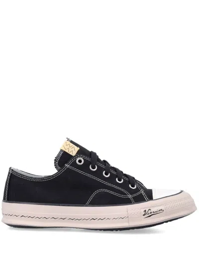 Visvim Skagway L.t.lo Canvas Sneakers In Black