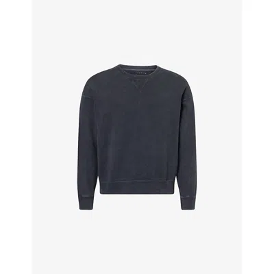 Visvim Mens Black Jumbo Relaxed-fit Cotton Sweathirt Xl In Gray