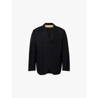 Visvim Mens Black Verdean Formal Wool-blend Jacket