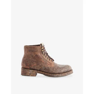 Visvim Mens Dk.brown Virgil Folk Leather Boots