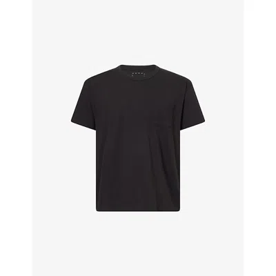 Visvim Mens Black Ultimate Jumbo Ii Cotton-jersey T-shirt
