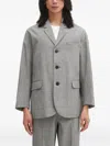 Visvim Micro-check Notched-lapels Suit In Gray
