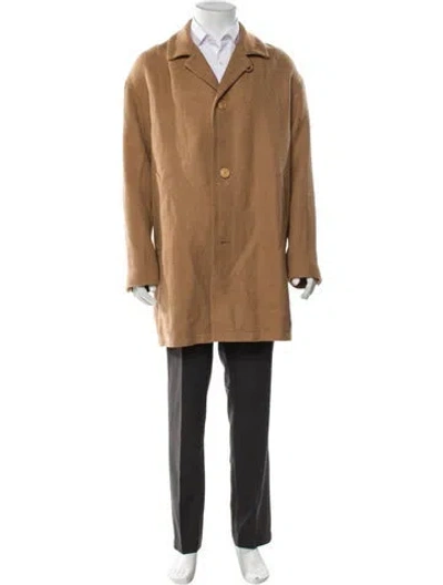 Pre-owned Visvim Mies Linen Overcoat In Neutral
