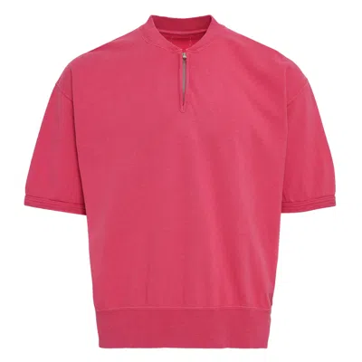 VISVIM MONDO HENLEY ZIP SHORT SLEEVE