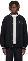 Visvim Navy Hobbs Wool Down Bomber Jacket In Navy