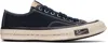 Visvim Canvas Low-top Sneakers With Vibram Outsole In Black