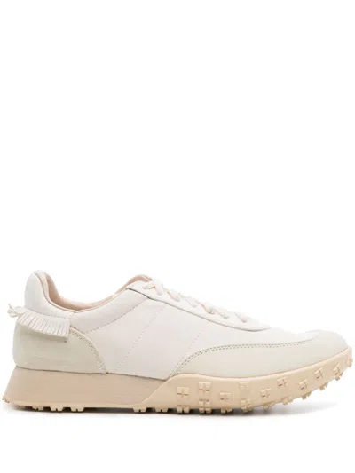 VISVIM NEUTRAL HOSPOA LEATHER SNEAKERS