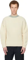 Visvim Off-white Knit Sweater In Brown