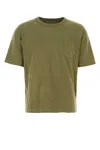 Visvim Cotton And Silk T-shirt In Olive