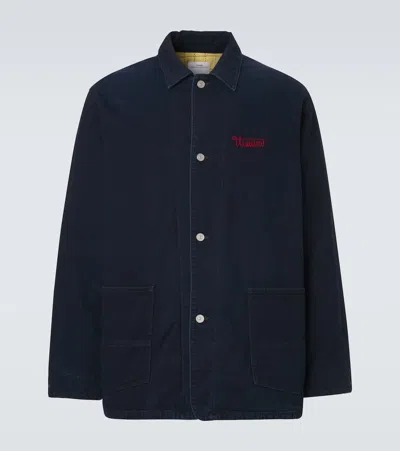 Visvim Osiris Down Denim Jacket In Blue