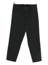 Visvim Pastoral Pinstripe Trousers In Black