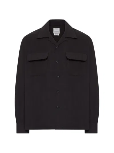 VISVIM PATCH-POCKET WOOL OVERSHIRT
