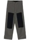 Visvim Patchwork Design Trousers In Blue