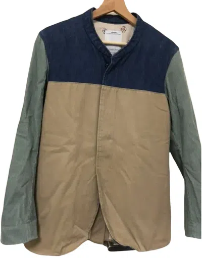 Pre-owned Visvim Pawnee Jacket In Navy/beige/olive