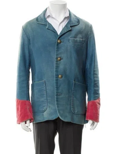 Pre-owned Visvim Peacoat In Blue