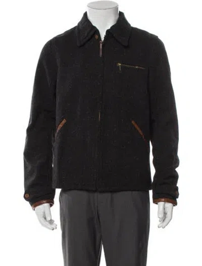 Pre-owned Visvim Peacoat In Gray