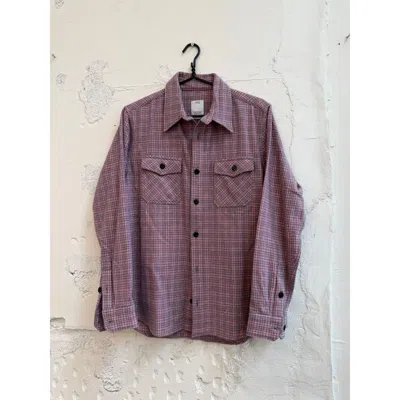 Pre-owned Visvim Pink Plaid Flannel Shirt In Multi