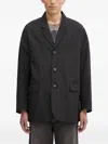 Visvim Pinstripe-pattern Blazer In Black
