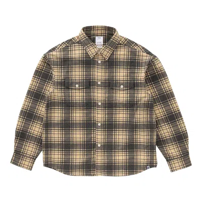 Visvim Pioneer Check Flannel Shirt In Brown