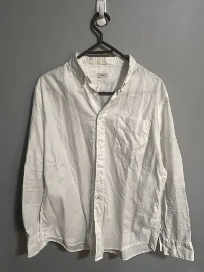 Pre-owned Visvim Polka Dot Albacore Button Down Shirt In White