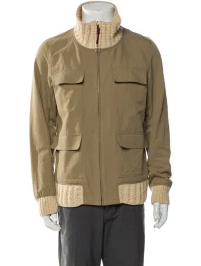 Pre-owned Visvim Redwood Knit Collar Utility Jacket In Green