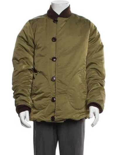 Pre-owned Visvim Reversible Bomber Jacket In Green