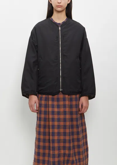 Visvim Reversible Liner Down Jacket In Black