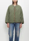 Visvim Reversible Liner Down Jacket In Green