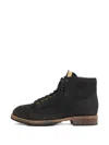 Visvim Round-toe Lace-up Boots In Black