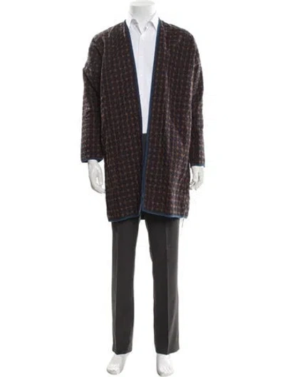 Pre-owned Visvim Sanjuro Printed Overcoat In Multi