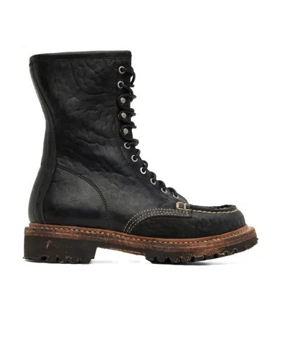 Visvim Scout Moc Boots In Black