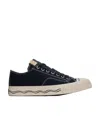 Visvim Seeger Lo Low Upper Board Shoes In Black