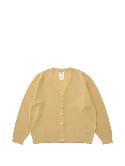 Visvim Selmer Knit Cardigan In Nude