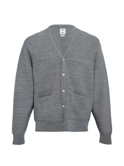 Visvim Selmer V-neck Cardigan In Gray