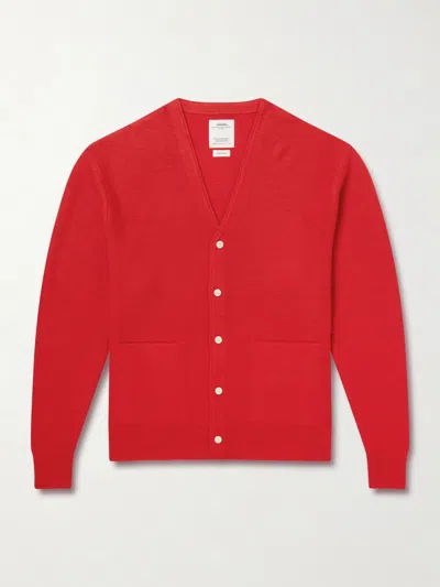 Visvim Selmer V-neck Cardigan In Red