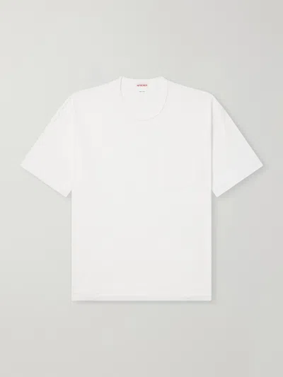 Visvim Set Of Three Sublig Jumbo Iii Cotton And Nylon-blend Jersey T-shirts In White