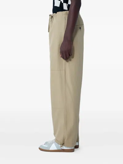 VISVIM SHARMA DRAWSTRING COTTON TROUSERS
