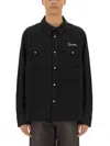 Visvim Logo Embroidered Shirt With Pockets In Black