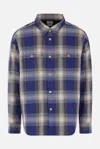 Visvim Plaid Long-sleeve Shirt With Button-down Front In Blue