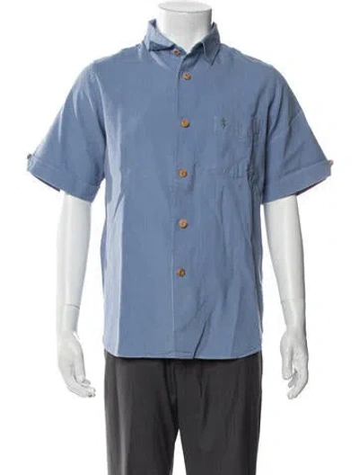 Pre-owned Visvim Short Sleeve Shirt In Blue