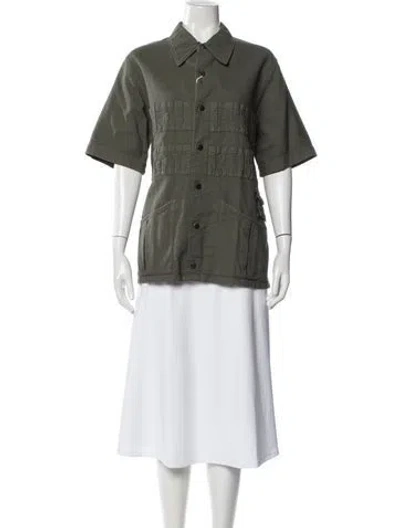 Pre-owned Visvim Short Sleeve Shirt In Green
