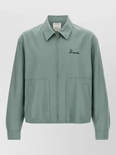 Visvim Silk Wool Single-breasted Jacket In Green