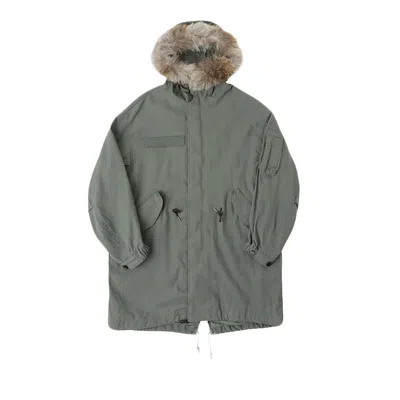 Pre-owned Visvim Six-five Fishtail Parka 'light Green' | Men's Size 2