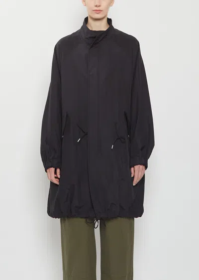 Visvim Six-five Fishtail Silk Wool Parka In Black