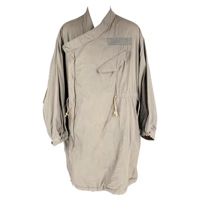 Pre-owned Visvim Size S -chamdo Fishtail Parka- Grey Cotton Parka Coat In Gray