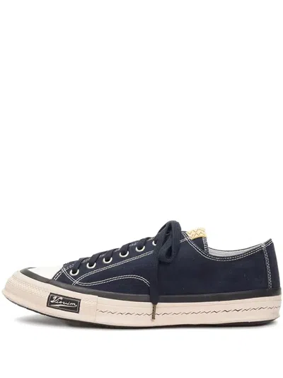 Visvim Skagway Canvas Sneakers In Black