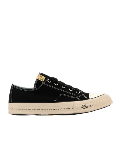 Visvim Skagway Canvas Sneakers In Black
