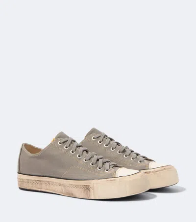 Visvim Skagway Canvas Sneakers In Brown