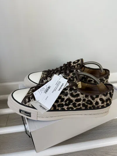 Pre-owned Visvim Skagway Lo Leopard Sneaker In Gray