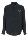 Visvim Rayon Shirt With Chest Pockets And Embroidery In Black